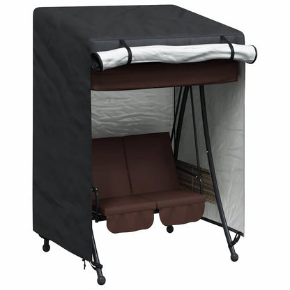 vidaXL Outdoor Swing Cover Black 120 x 90 x 155 cm 420D Oxford Fbric