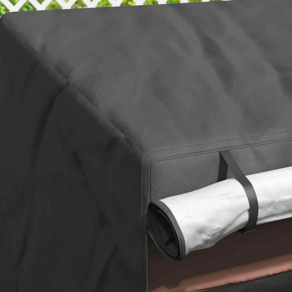 vidaXL Outdoor Swing Cover Black 135 x 100 x 165 cm 420D Oxford Fbric