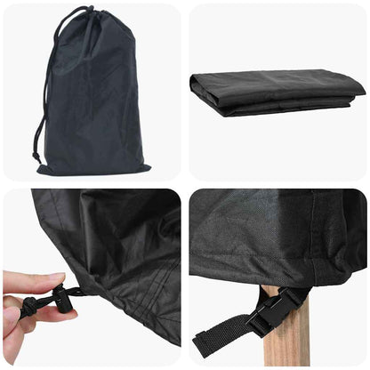 vidaXL Outdoor Swing Cover Black