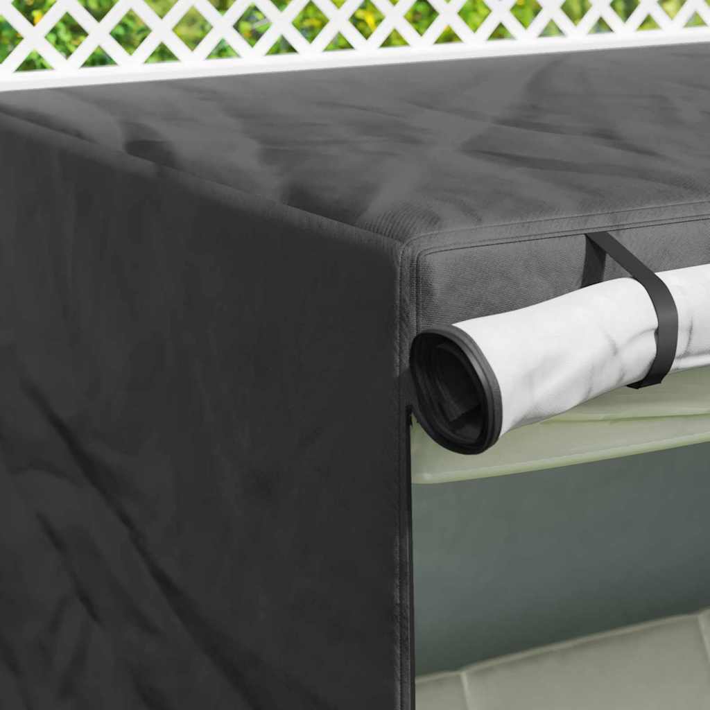 vidaXL Outdoor Swing Cover Black