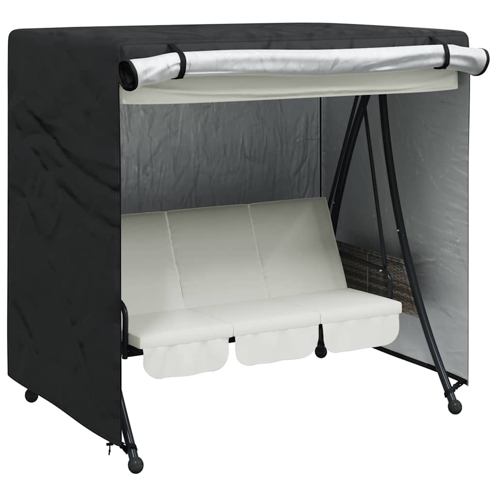 vidaXL Outdoor Swing Cover Black