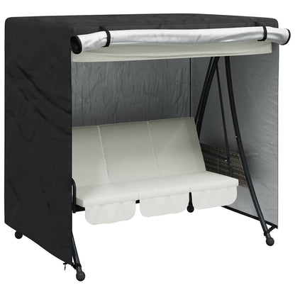 vidaXL Outdoor Swing Cover Black