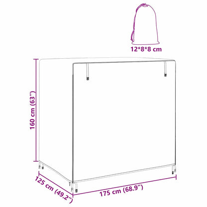 vidaXL Outdoor Swing Cover Black