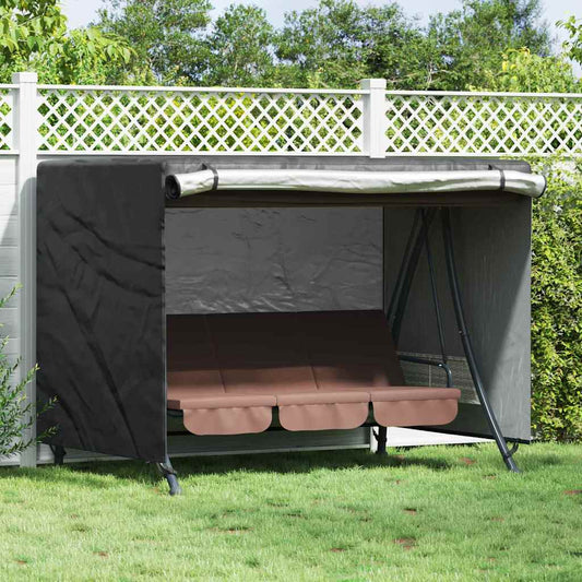 vidaXL Outdoor Swing Cover Black 220 x 125 x 170 cm 210D Oxford Fbric