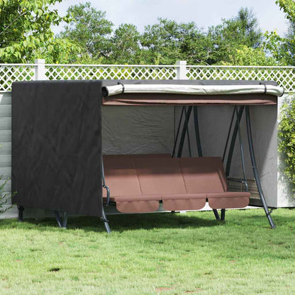 vidaXL Outdoor Swing Cover Black 250 x 250 x 160 cm 210D Oxford Fabric