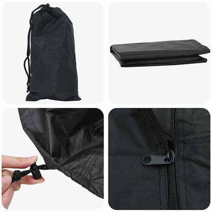 vidaXL Pingpong Table Cover 165 x 70 x 185 cm Fabric Irregular Black