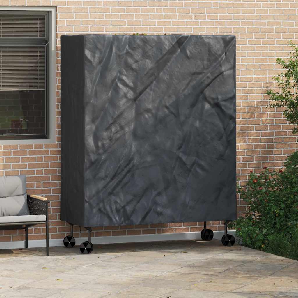 vidaXL Pingpong Table Cover 165 x 70 x 185 cm Fabric Irregular Black