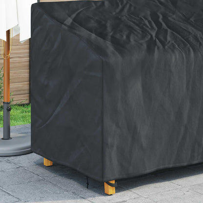 vidaXL Garden Bench Cover Black 175 x 85 x 65 / 94 cm 210D Oxford Fbric