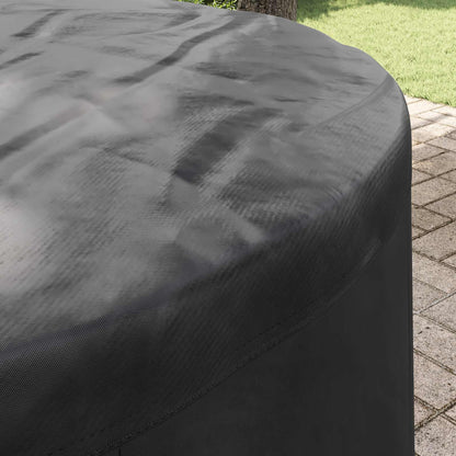vidaXL Furniture Cover 102 x 102 x 71 cm 210D Oxford Fbric Round Black