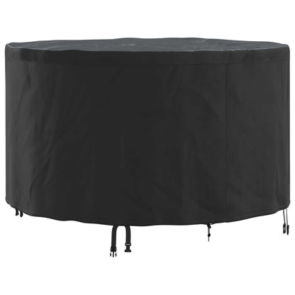 vidaXL Furniture Cover 102 x 102 x 71 cm 210D Oxford Fbric Round Black