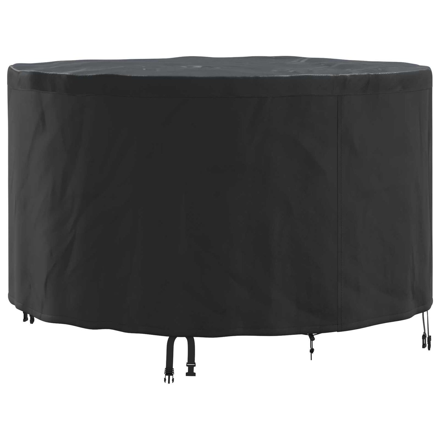vidaXL Furniture Cover 102 x 102 x 71 cm 210D Oxford Fbric Round Black