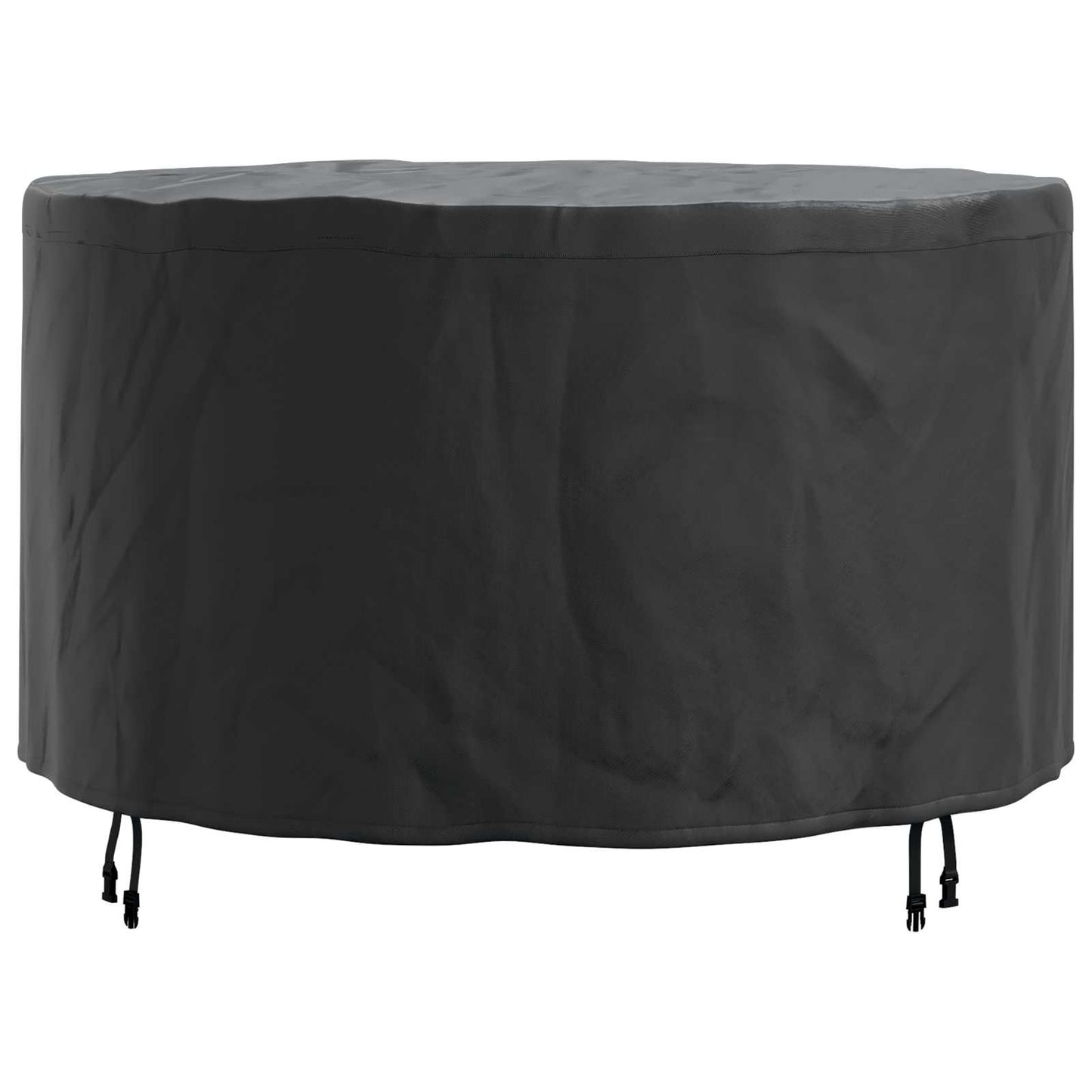 vidaXL Furniture Cover 102 x 102 x 71 cm 210D Oxford Fbric Round Black