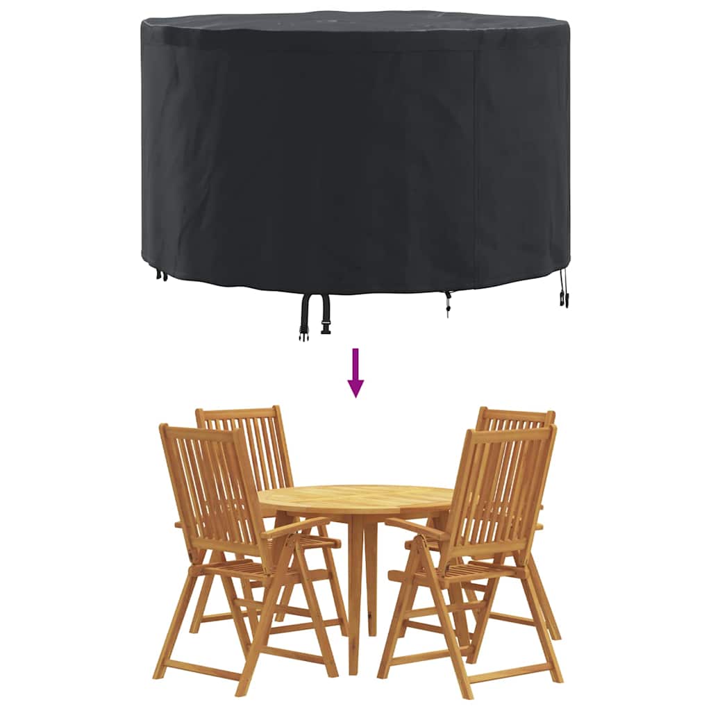 vidaXL Outdoor Furniture Cover Black 102 x 102 x 71 cm 210D fabric