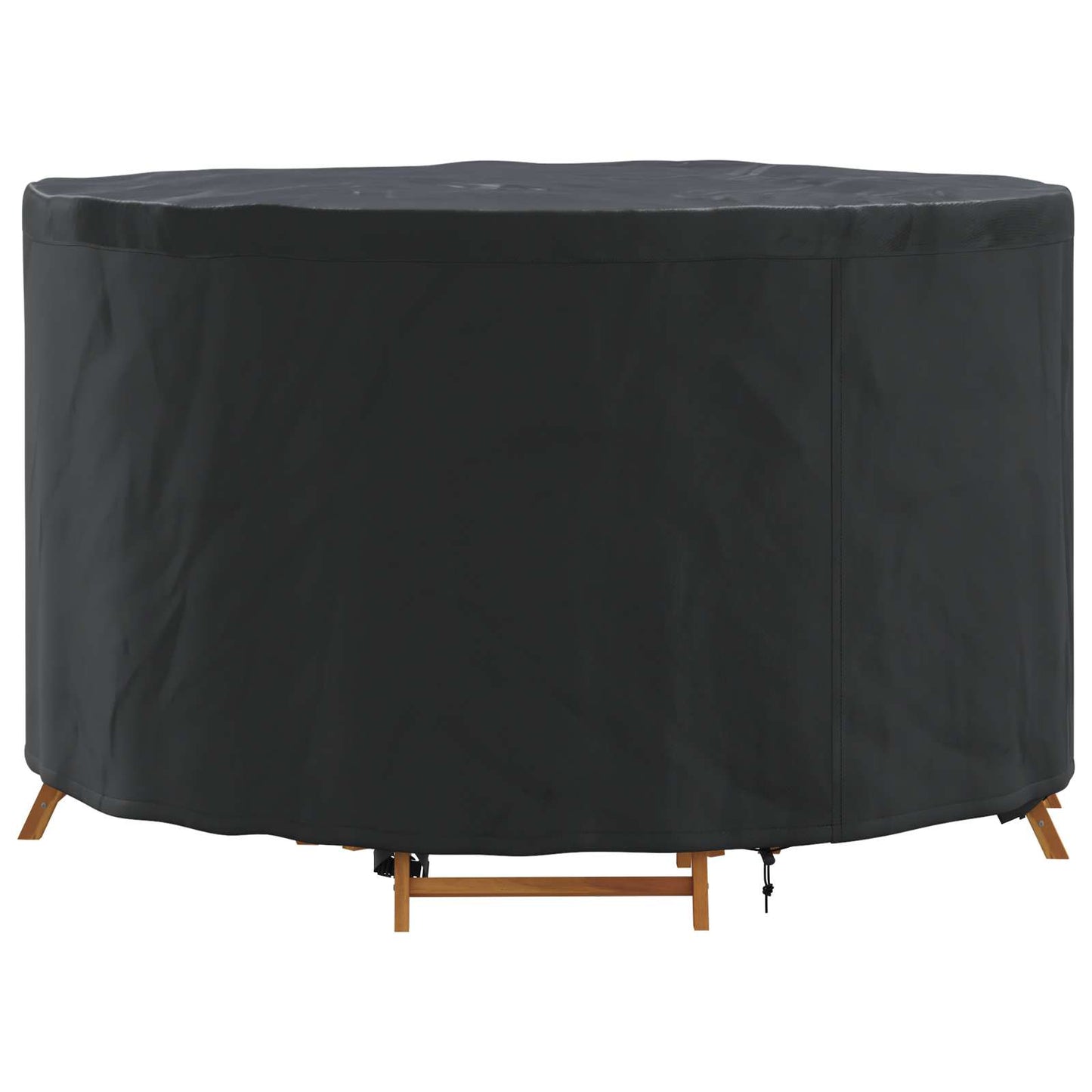 vidaXL Furniture Cover 102 x 102 x 71 cm 210D Oxford Fbric Round Black