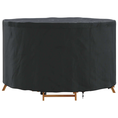 vidaXL Furniture Cover 102 x 102 x 71 cm 210D Oxford Fbric Round Black