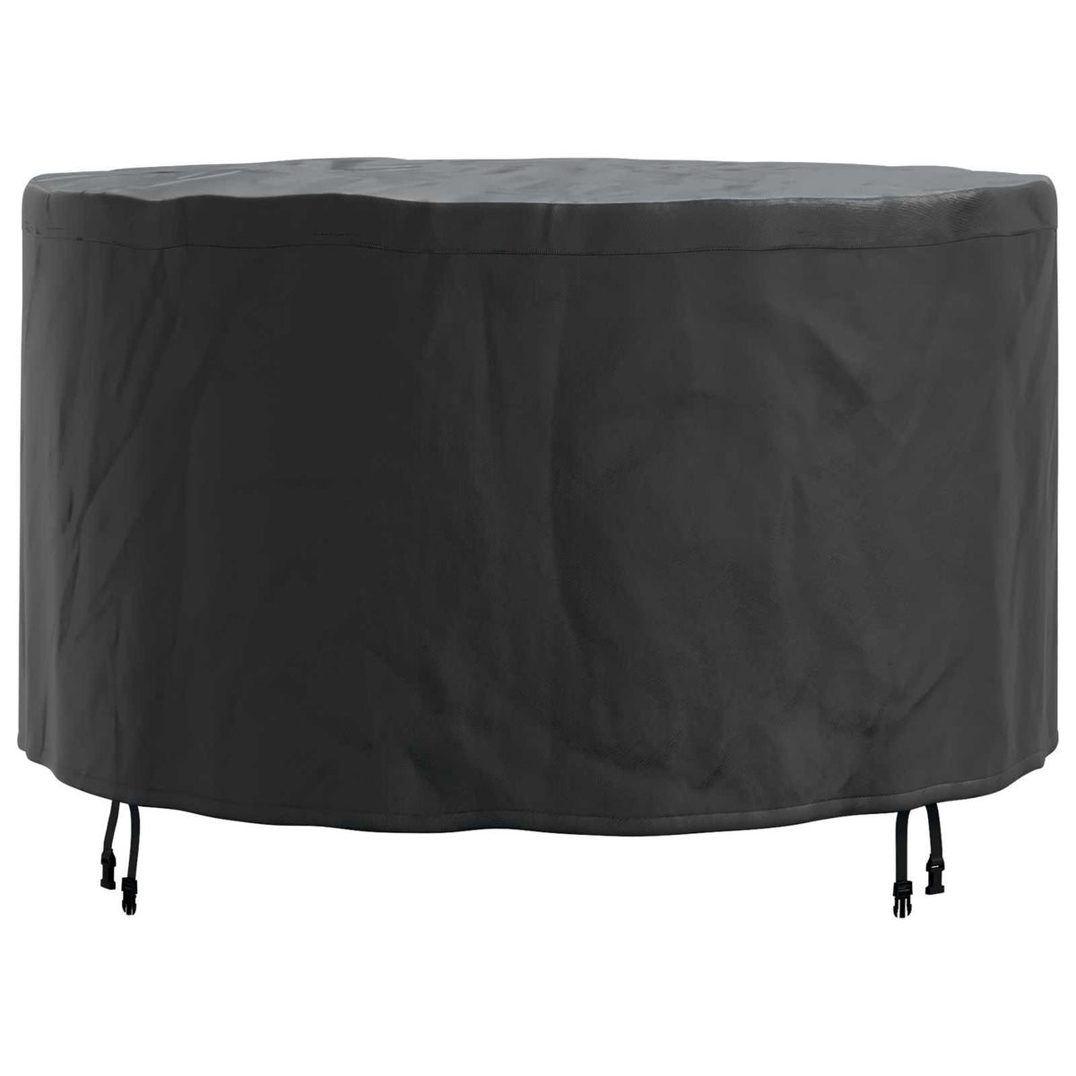 vidaXL Furniture Cover 128 x 128 x 71 cm 210D Oxford Fbric Round Black