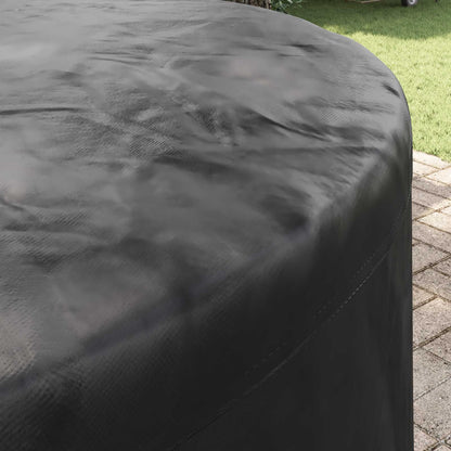 vidaXL Furniture Cover 157 x 157 x 71 cm 210D Oxford Fbric Round Black