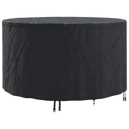 vidaXL Furniture Cover 157 x 157 x 71 cm 210D Oxford Fbric Round Black