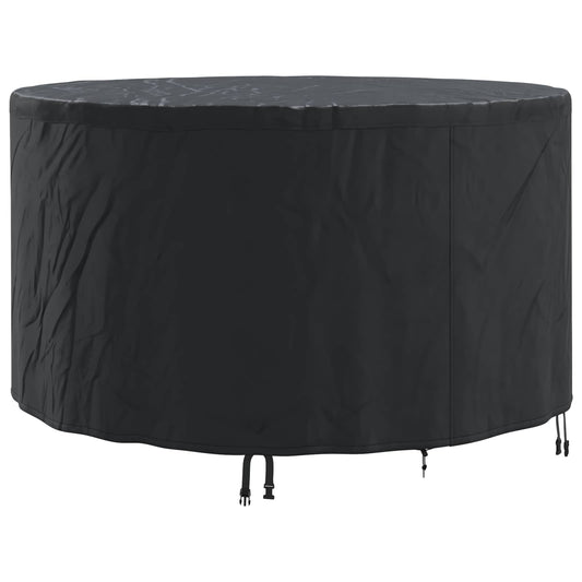 vidaXL Furniture Cover 157 x 157 x 85 cm 210D Oxford Fbric Round Black