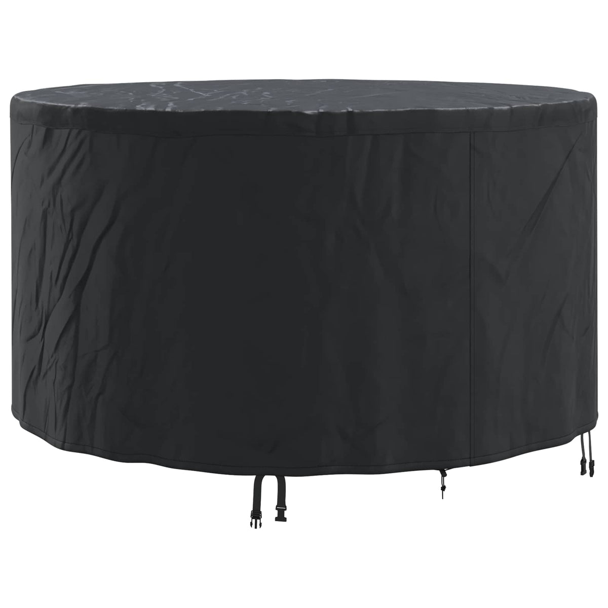 vidaXL Furniture Cover 157 x 157 x 85 cm 210D Oxford Fbric Round Black
