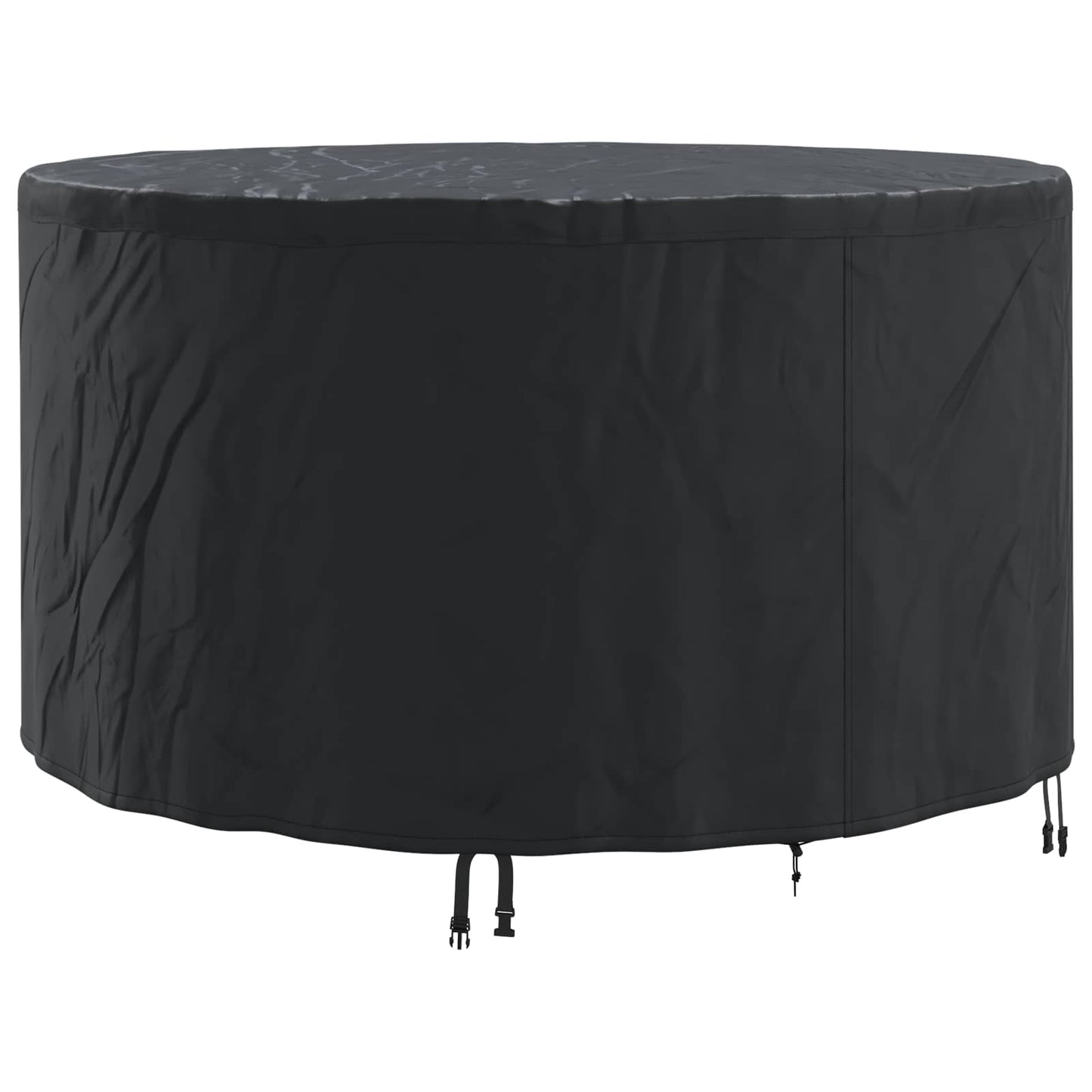 vidaXL Furniture Cover 157 x 157 x 85 cm 210D Oxford Fbric Round Black