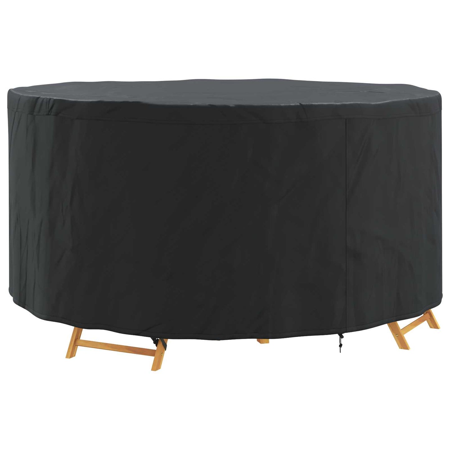 vidaXL Furniture Cover 182 x 182 x 71 cm 210D Oxford Fbric Round Black