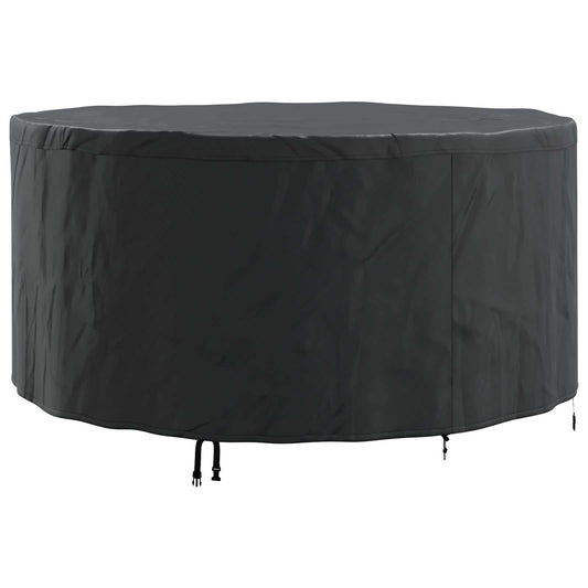 vidaXL Furniture Cover 182 x 182 x 85 cm 210D Oxford Fbric Round Black