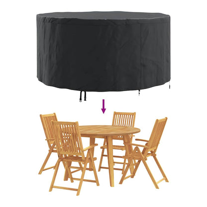 vidaXL Outdoor Furniture Cover Black 182 x 182 x 85 cm 420D fabric