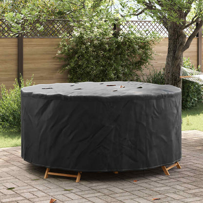 vidaXL Furniture Cover Black 200 x 200 x 105 cm 210D Oxford Fbric