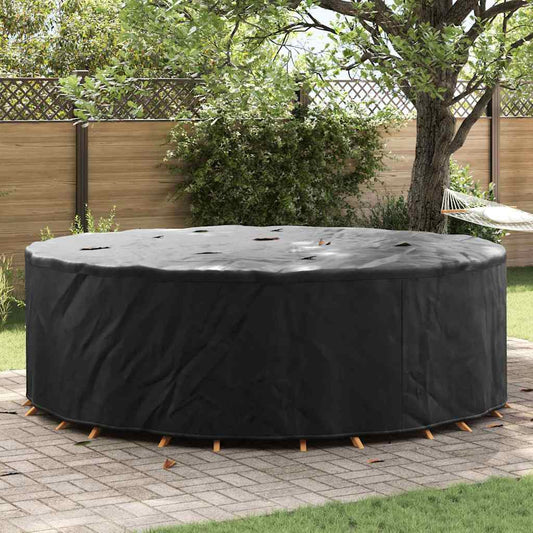 vidaXL Outdoor Furniture Cover Black 279 x 279 x 71 cm 420D fabric