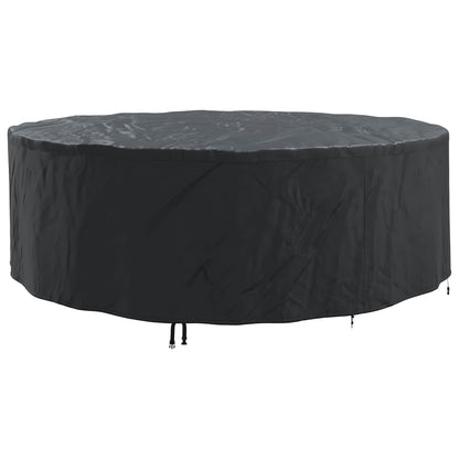 vidaXL Furniture Cover 279 x 279 x 71 cm 600D Oxford Fbric Round Black