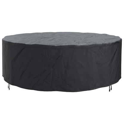 vidaXL Furniture Cover 279 x 279 x 71 cm 600D Oxford Fbric Round Black