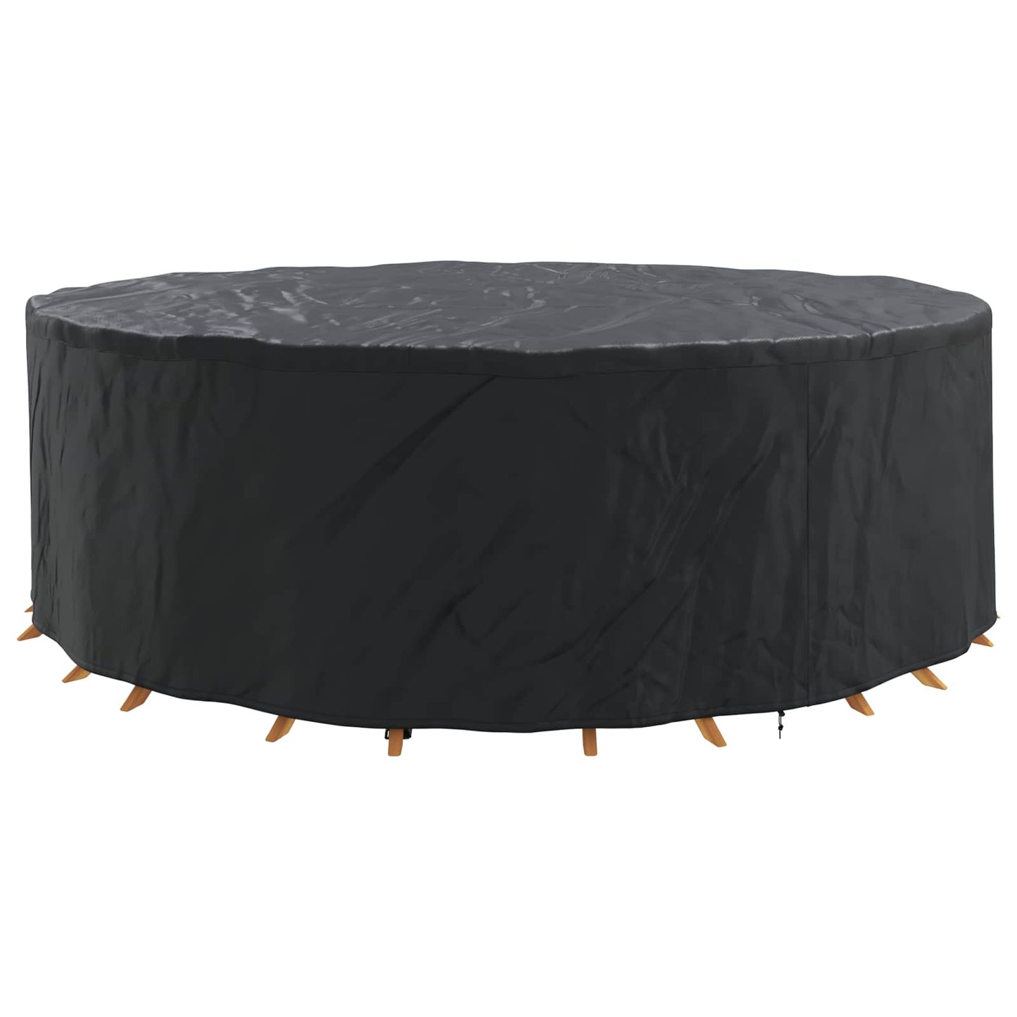 vidaXL Furniture Cover 279 x 279 x 71 cm 600D Oxford Fbric Round Black