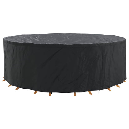 vidaXL Furniture Cover 279 x 279 x 71 cm 600D Oxford Fbric Round Black