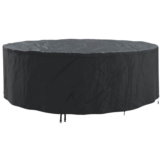 vidaXL Furniture Cover 279 x 279 x 85 cm 210D Oxford Fbric Round Black
