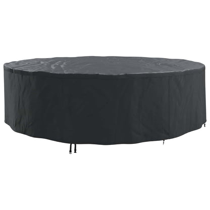 vidaXL Furniture Cover 320 x 320 x 71 cm 210D Oxford Fbric Round Black