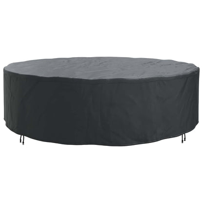 vidaXL Furniture Cover 320 x 320 x 85 cm 210D Oxford Fbric Round Black