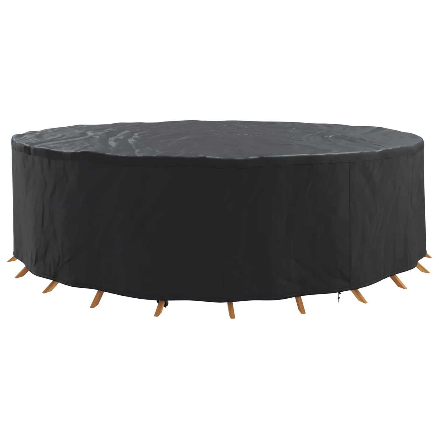 vidaXL Furniture Cover 320 x 320 x 85 cm 210D Oxford Fbric Round Black