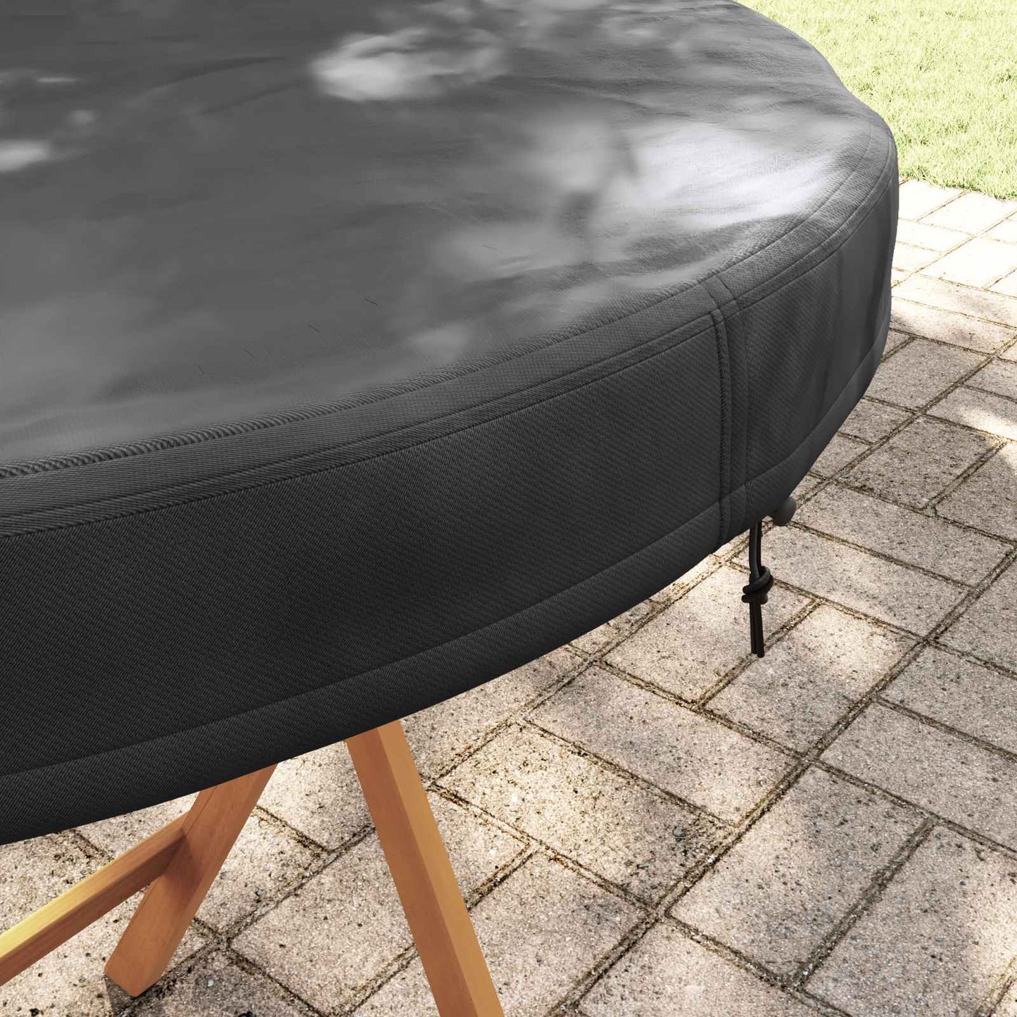 vidaXL Outdoor Table Cover 112 x 112 x 10 cm 210D Oxford Fbric Round