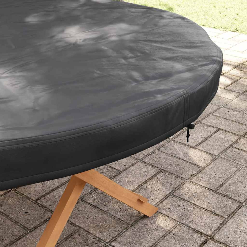 vidaXL Outdoor Table Cover Black 122 x 122 x 10 cm 420D oxford fabric