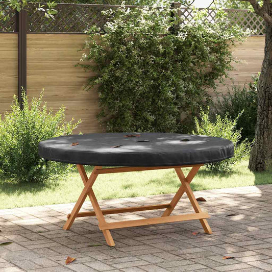 vidaXL Outdoor Table Cover Black 142 x 142 x 10 cm 210D oxford fabric