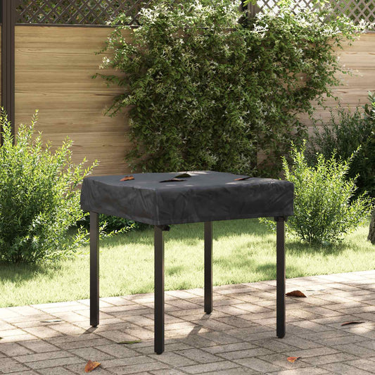 vidaXL Table Cover 72 x 72 x 15 cm Square Waterproof Black