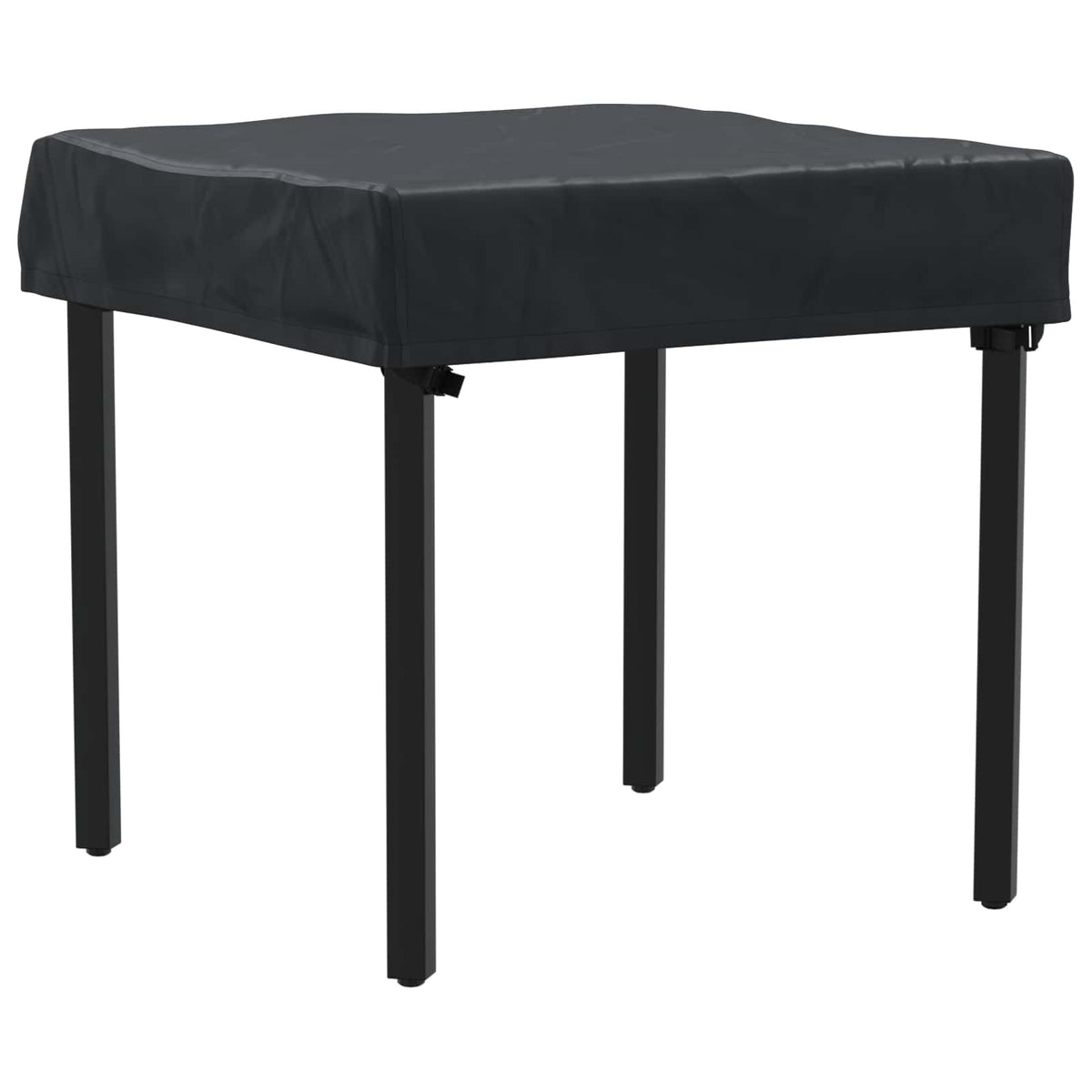 vidaXL Table Cover 72 x 72 x 15 cm Square Waterproof Black