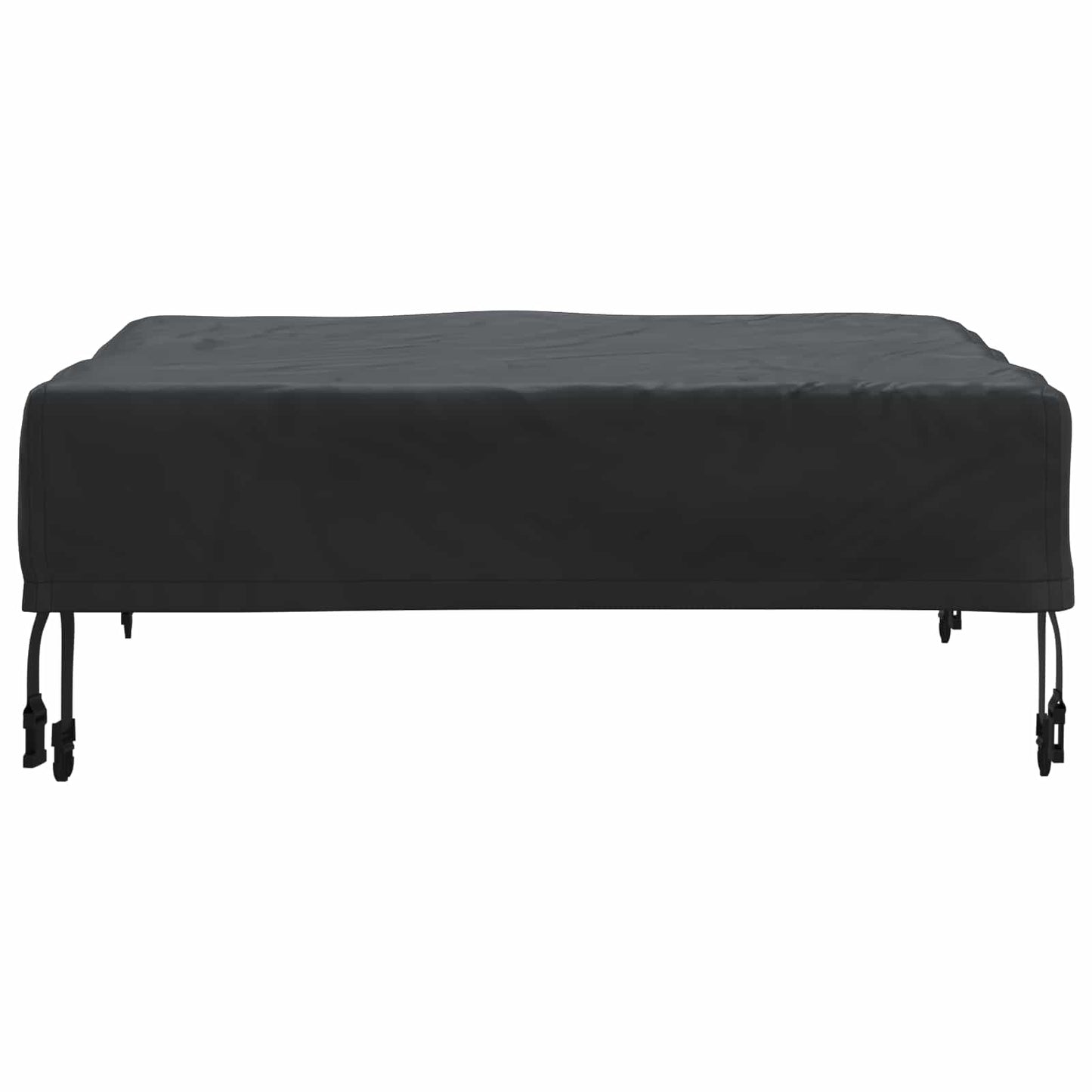vidaXL Table Cover Plain Black 82 x 82 x 15 cm Fabric