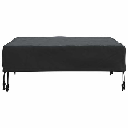 vidaXL Table Cover Plain Black 82 x 82 x 15 cm Fabric