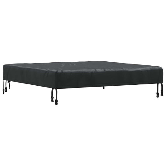 vidaXL Table Cover 92 x 92 x 15 cm Square Waterproof Black