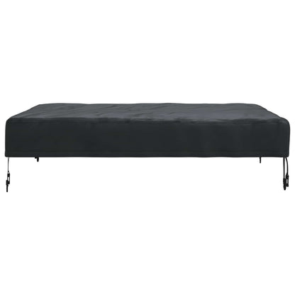 vidaXL Table Cover Plain Black 102 x 102 x 15 cm Fabric