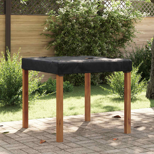 vidaXL Table Cover 112 x 112 x 15 cm Square Waterproof Black