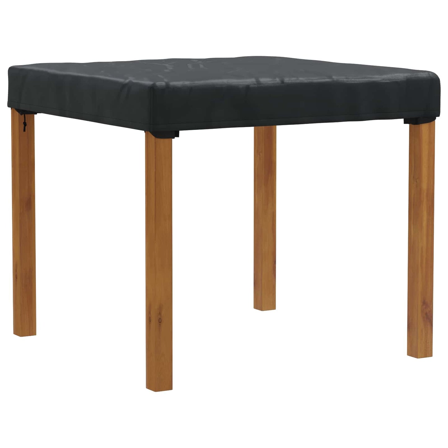 vidaXL Table Cover Plain Black 112 x 112 x 15 cm Fabric