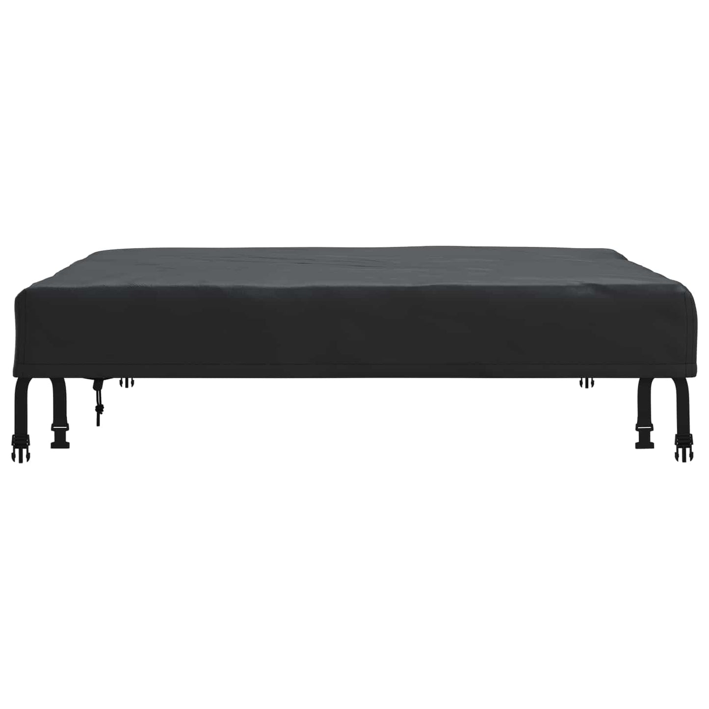 vidaXL Table Cover Plain Black 112 x 112 x 15 cm Fabric